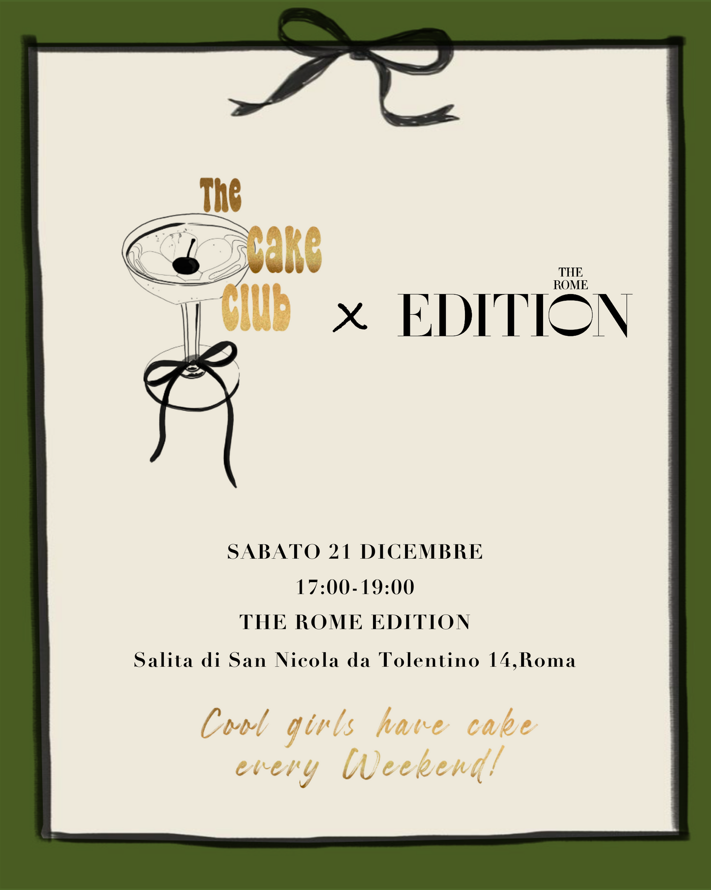 SABATO 21 DICEMBRE